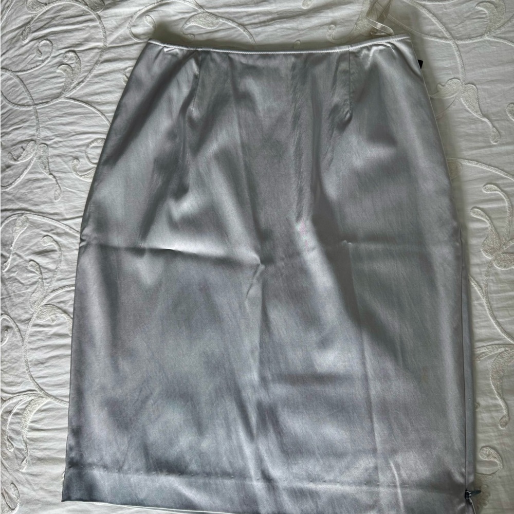 Finity Silver Pencil Skirt